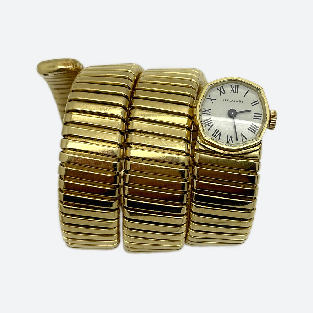 Octagonal Tubogas watch signed Bulgari