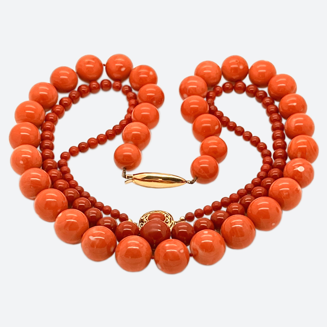 Wonderful couple of coral necklaces