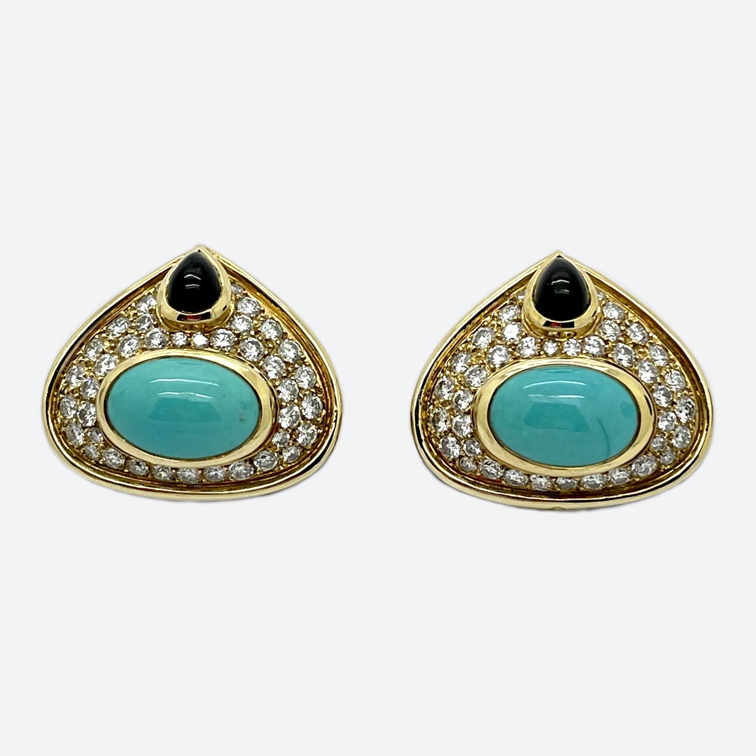 Marina B. turquoise earrings